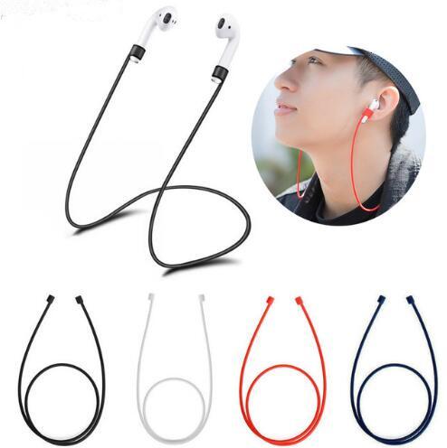 2019 Silicone Anti-lost Strap For Airpods Bluetooth Earphone headphone Loop String Rope Cord Accessories Wireless Headset Free shipping