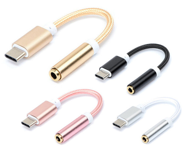 USB 3.1 TYPE C to 3.5mm Audio Adapter Cable Headphone Earphone Jack AUX Conventor for Letv Max