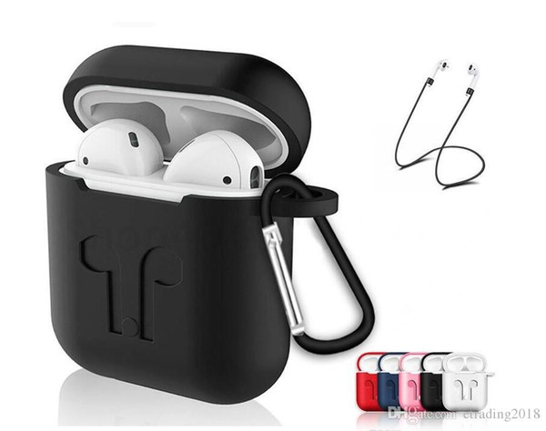 Design Soft Silicone Case For Airpods Air Pods Shockproof Earphone Protective Cover Waterproof for iPhone X XR XS MAX Headset Accessories