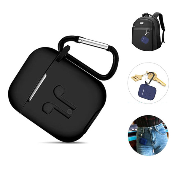 Suit For AirPods Case Silicone Shock Proof Key-chain Protector Sleeve Skin Cover