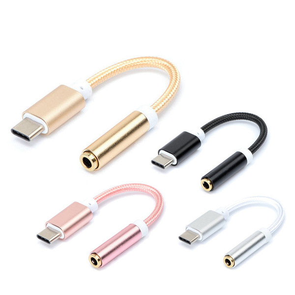 USB 3.1 TYPE C to 3.5mm Audio Adapter Cable Headphone Earphone Jack AUX Conventor for Letv Max