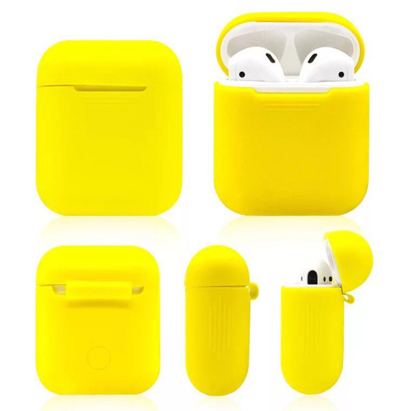 Applicable airpods silicone cover apple wireless bluetooth headphone charging case protective cover anti-fall storage case multiple colors a