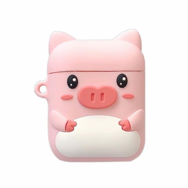 For AirPods Case Bluetooth Wireless Earphone Case For Apple Airpods Cartoon Pig Pattern Protective Cover