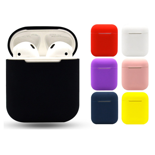 Soft Silicone Case Earphones for Apple Airpods Bluetooth Wireless Earphone Protective Skin Cover Box for Air Pods Ear Pods Bag