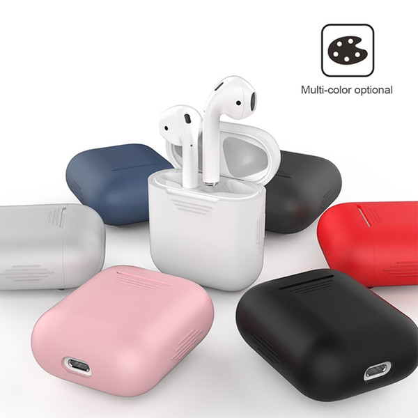 New TPU Silicone Bluetooth Wireless Earphone Case For AirPods Protective Cover Skin Accessories for Apple Airpods Charging Box