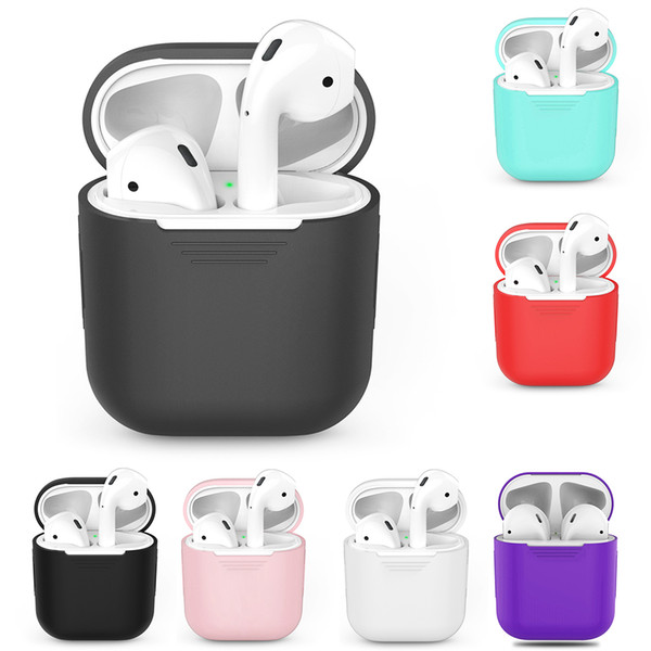 For AirPods Protective Cover Skin Accessories For Apple Air Pods Charging Box TPU Silicone Bluetooth Wireless Earphone Case