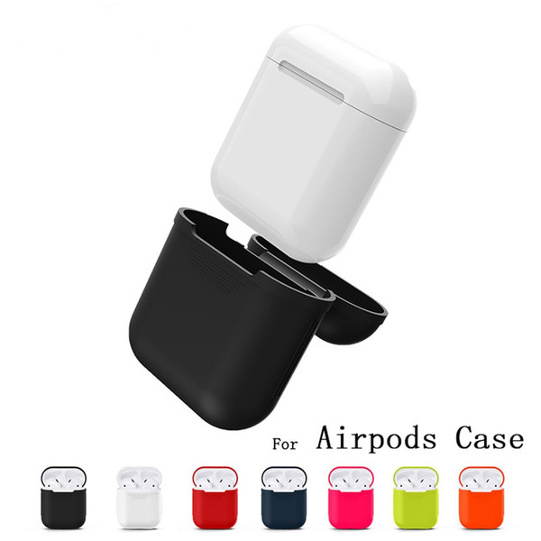 Colorful Soft TPU Silicone Bluetooth Wireless Earphone Case For AirPods Protective Cover Skin Accessories for Apple Airpods Charging Box cha