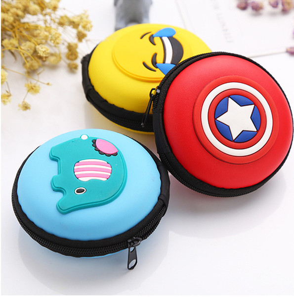 Zipper Bag Earphone Cable Mini Box SD Card Portable Coin Purse Headphone Bag Carrying Pouch Pocket Case Cover Storage Bluetooth Headset