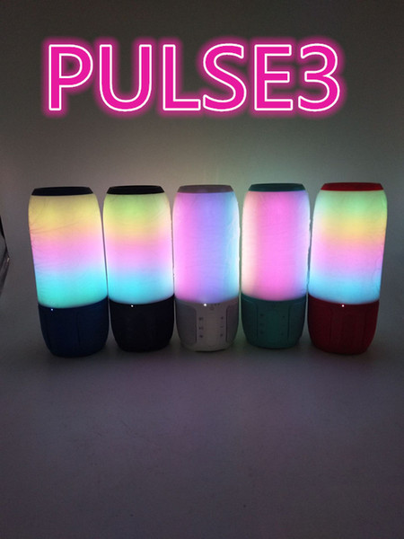 HOT PULSE3 6 Colors light bluetooth speaker music pulsating wireless portable acoustics mini outdoor sound box subwoofer