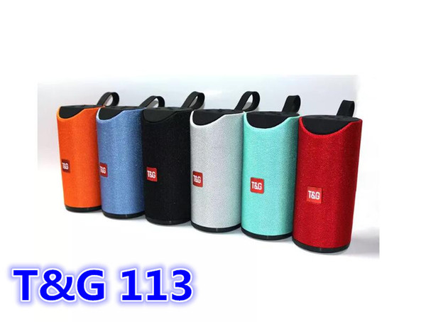 T&G 113 Portable wireless Speaker 5 W + 5 W 1200 MA 6 Colors 75.5*75.5*161.6 Fashion Speaker