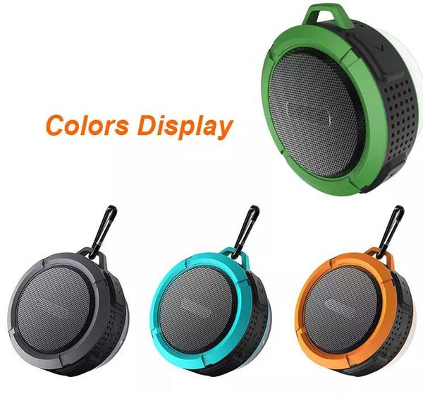 C6 Hook type Bluetooth 3.0 Speaker 5W strong driver & passive radiator immersive sound 4 Colors fast shipping