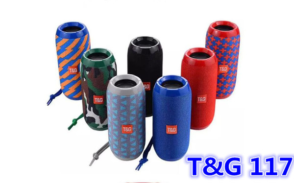 T&G 117 Portable wireless Speaker 5 W + 5 W Bluetooth version: V3.0 + EDR Speaker 7 Colors 68.8*68.8*160