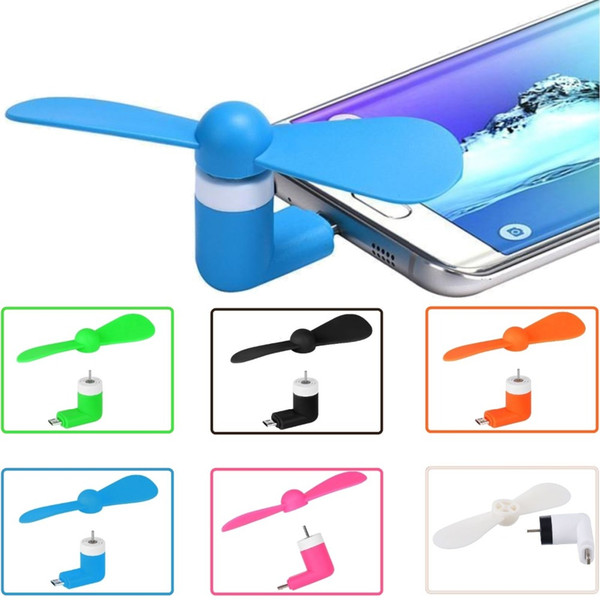 Mini USB Fan Flexible Portable Super Mute Cooler Cooling For Android Samsung S7 edge Phone mini fan With Package