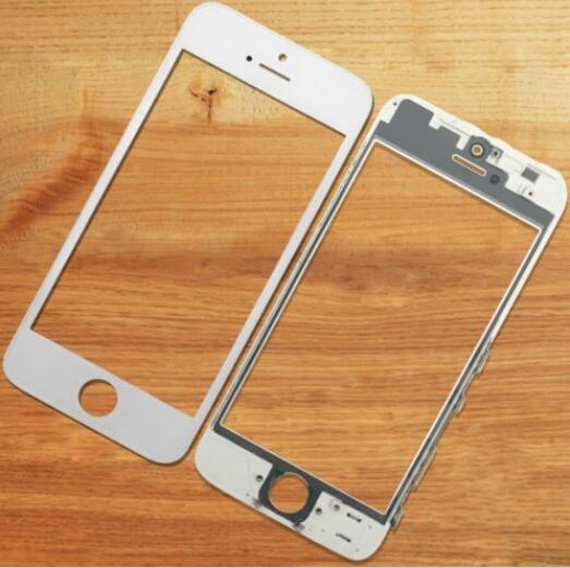 High quality Outer Glass Lens with Frame Bezel Replacemet For iphone 5 6s 6p 7 7Plus 8 xScreen Glass