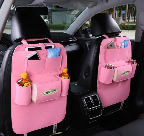 2017 Insulation Work Style Auto Car Seat Organizer Sundries Holder Multi-Pocket Travel Storage Bag Hanger Backseat Organizing Box