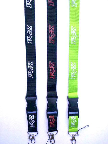 FOX Cellphone lanyard Straps Clothing Sports brand for Keys Chain ID cards Holder Detachable Buckle Lanyards 10PCS L-006