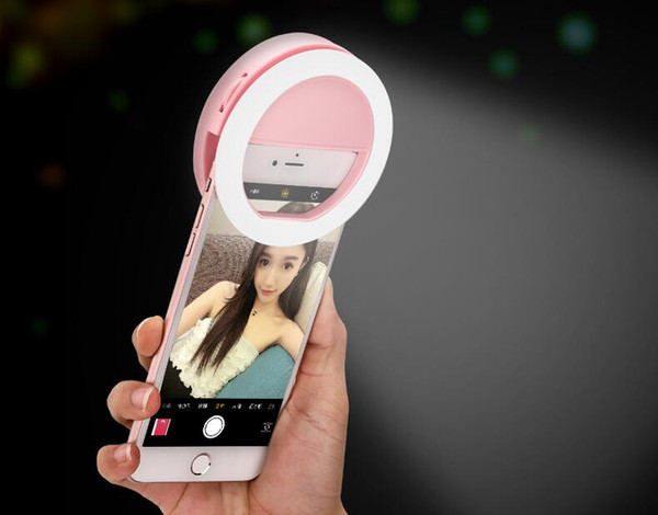 Portable Universal Selfie Ring Flash Lamp Mobile Phone LED Fill Light Selfie Ring Flash Lighting Camera Photography For Iphone Samsung