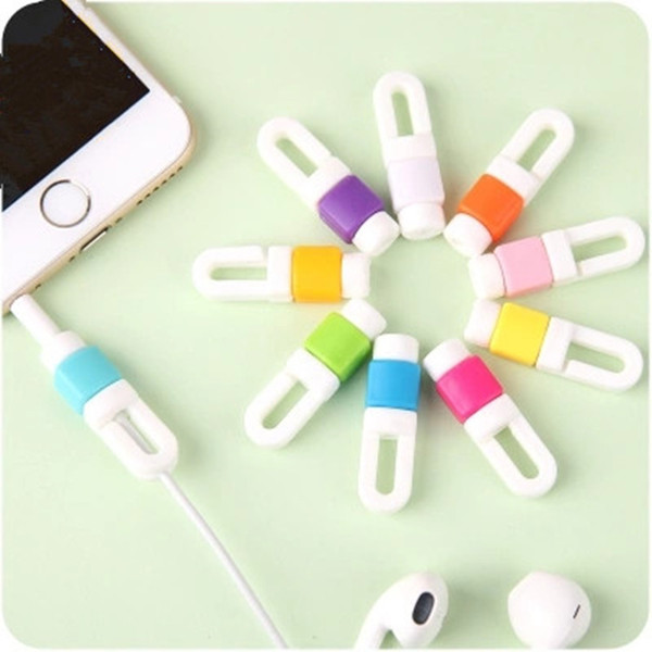 On Sale Mini portable cute silicone digital Earphone cable protector Protective sleeves cable winder 1000ps/lot