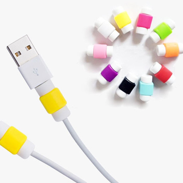 Multi Colors USB Cable Protector Sleeve D2 Mobile Phone Charger Cord Protector Silicone For IPhone Line Protective