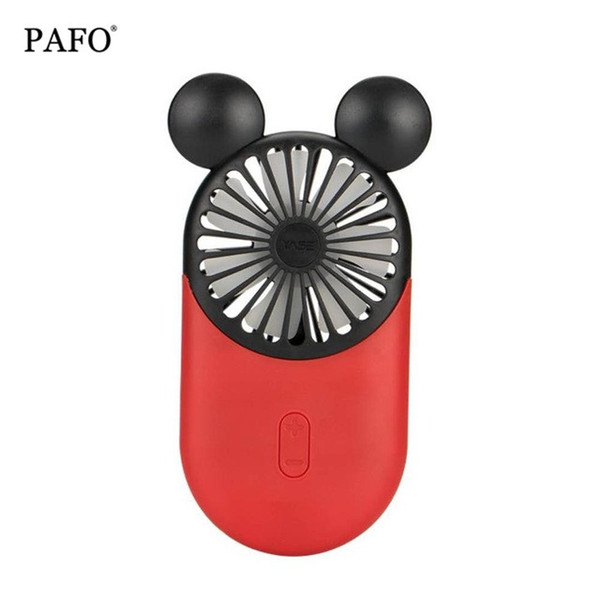 2019 Newest Creative Mini Cartoon Mickey Fan Handheld 3 Colors USB Electric Mini Hand Portable Fan #2