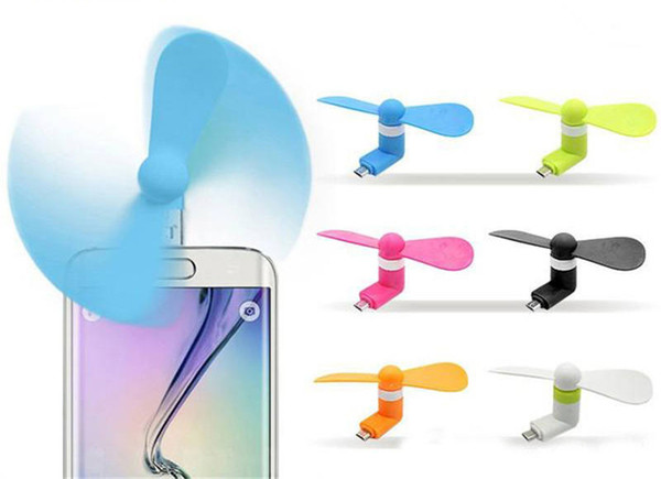 100% Tested Portable Large Wind Mute Mini USB Cooling Fan Mobile Phone Fan For iPhone 5/5s/6/6s plus For Samsung Android Phone with OPP bag