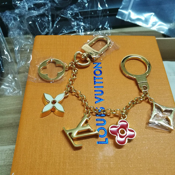 Famous Luxury Keychain M65111 Charming Beautiful Bag Chain Gold color Designer Keychain for Gifts with Box