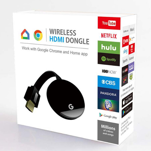 Mini dongle Miracast Google Chromecast 2 G2 mirascreen wireless anycast wifi display 1080P DLNA airplay hdmi android TV stick for HDTV