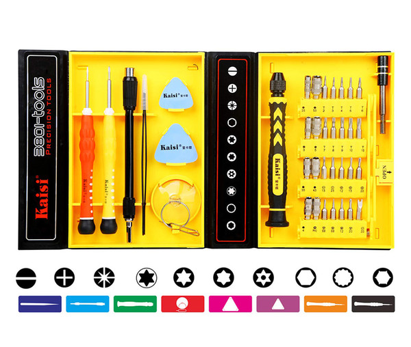 Floureon 38-piece Precision Screwdriver Set Repair Tool Kit for iPad,iPhone,PC,Watch and Other Smartphone Tablet Computer Electronic Devices