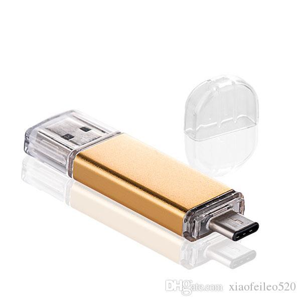 8GB/16GB/32GB/64GB Micro USB Type-C 3.1 Flash Drive Memory U Disk OTG Pendrive For Samsung S7 S6 note 5