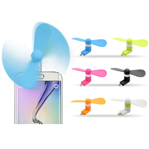 Portable USB Cooler Mini Cooling USB Fan For IOS iphone XR X Samsung Samsung Xiaomi Huawei LG Android Phone Micro USB Fans Gadgets