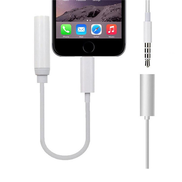 High quality Earphone Headphone Jack Converter Cable Lighting to 3.5mm Audio Aux Connector Adapter Cord for iPhone7 plus