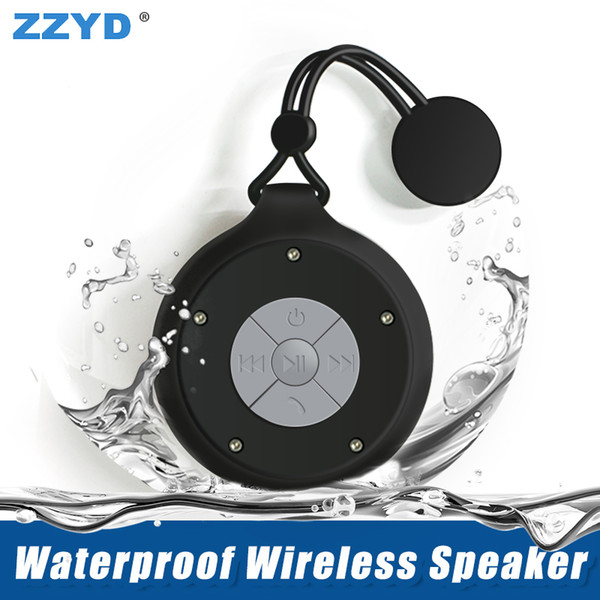 ZZYD Q50 Waterproof Wireless Speaker Portable Mini Bluetooth Speakers Handsfree Microphone Subwoofer Bathroom Music Player for Smart Phones