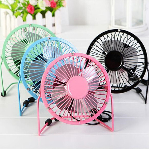 Portable mini USB fan for phone 360 rotatable small metal fans universal USB Fans for iphone 6 7 samsung galaxy s8 ipad tablets free DHL