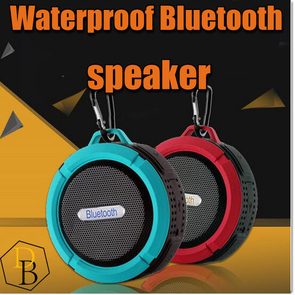 C6 Outdoor Sports Shower Portable Waterproof Wireless Bluetooth Speaker Suction Cup Handsfree MIC Voice Box For iphone 6 iPad PC Phone