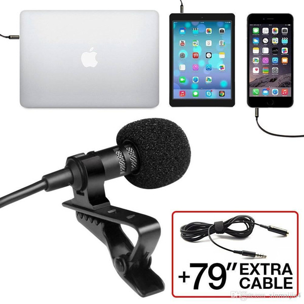 Recording Omnidirectional System Perfect Podcast Interview Mic with Clip On Lavalier Mini Lapel Microphone for Mobile Phone