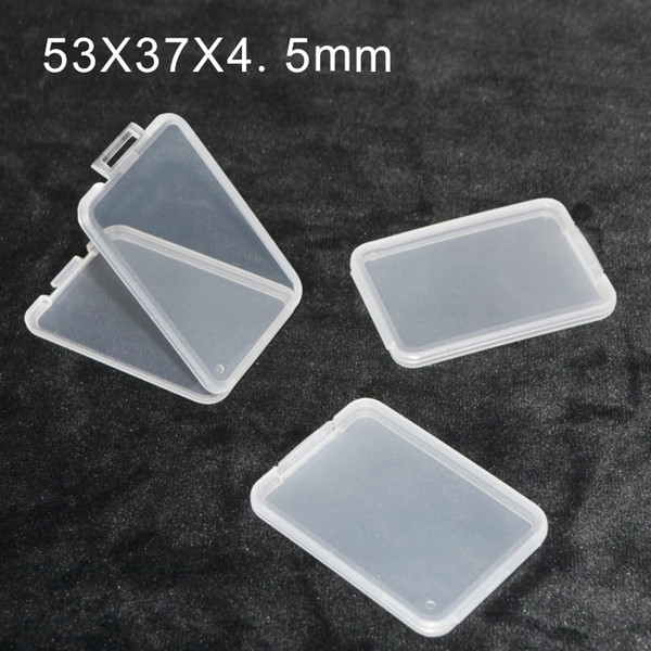 slim SD card case Plastic box Transparent Standard Holder MS white box Storage Case for TF micro SD XD CF card