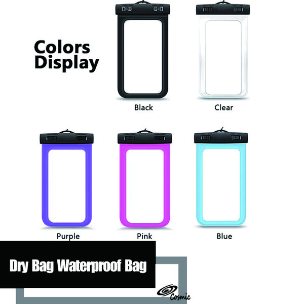 Dry Bag Waterproof bag PVC Protective Mobile Phone Bag Pouch With Compass Bags For Diving Swimming Sports For iphone 6/6 plus