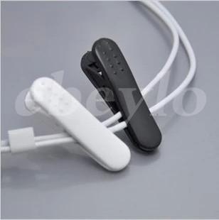 2016 Hot Sell !! Earphone Headphone Cable Clip Clamp Cable Tidy Clamp Cloth White/Black for iPhone