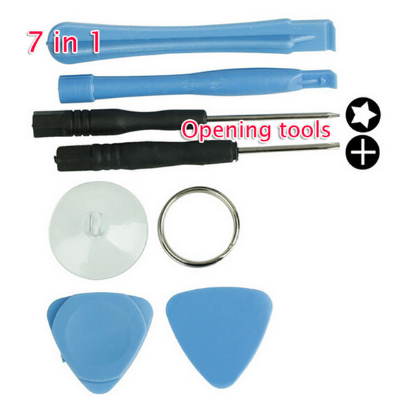 Cell Phone Reparing tools 7in 1 Repair Pry Kit Opening Tools Pentalobe Torx Slotted screwdriver For Apple iPhone 4 4S 5 5s 6 moblie phone