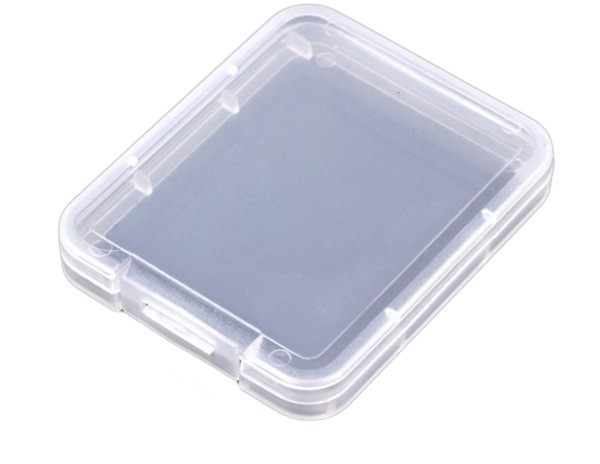 CF Card Plastic Case box Transparent Standard Memory Card Holder MS white box Storage Case for TF micro XD SD card case 1200PCS