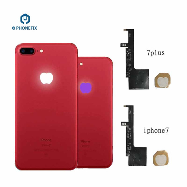 PHONEFIX 16 Colors Touch Control Back Logo Night Glow Lamp Flex Cable Lighting LED For iPhone 7plus Logo Replacement Flex Cable