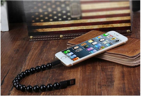 2018 The new buddhist bead bracelet data cable USB android iphone MICRO creative bracelet charging line