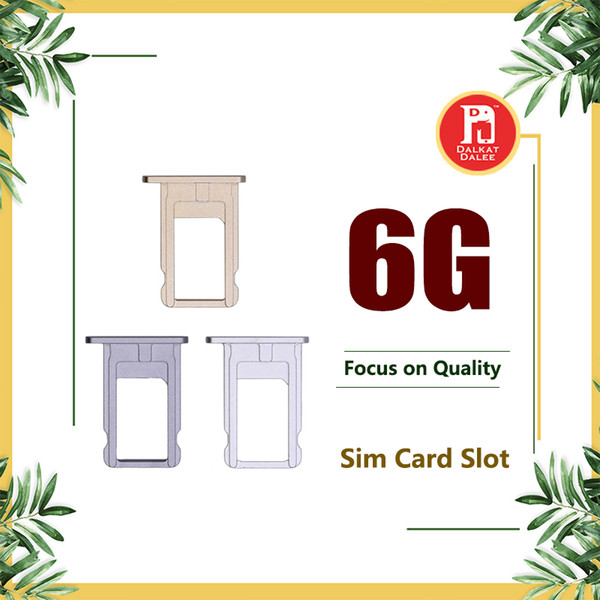 Nano SIM Card Slot Tray Holder Replacement Part Adapter Kit Fix for Iphone 6 Parts for iphone 6 6g i6 Gray Gold Silver