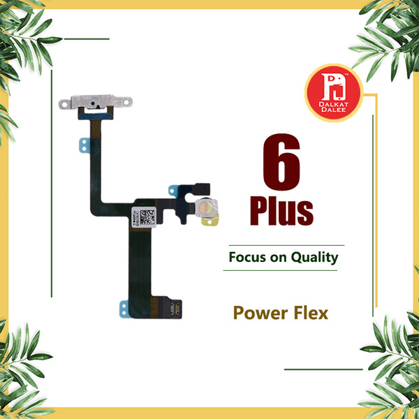 Power Button Flex Cable with Small Metal Plate Backet Power Switch On Off for iPhone 6 Plus 5.5