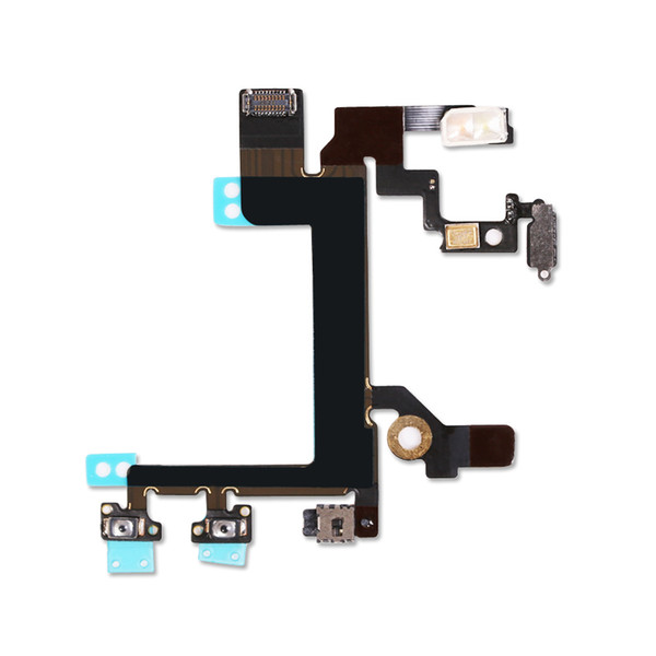 New Power On Off Button Volume Mute Switch Connector Flex Cable for iPhone 5S Replacement Repair Parts