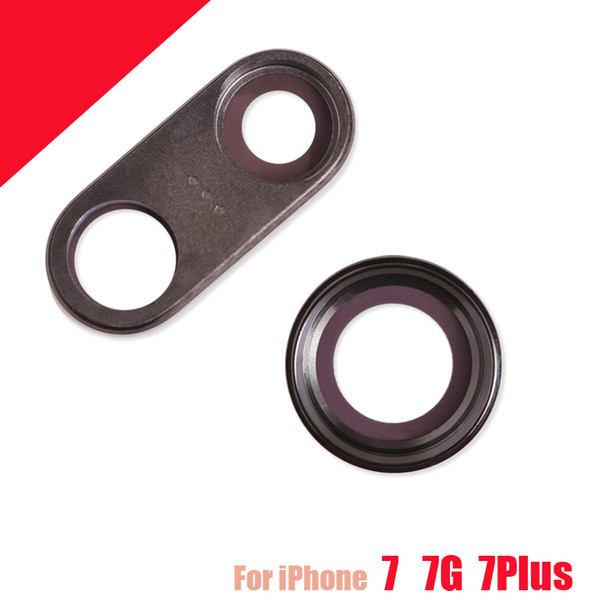 10pcs Top Quality for iPhone 7G 7 Plus back Rear camera lens Glass Holder Cover Replacement Parts