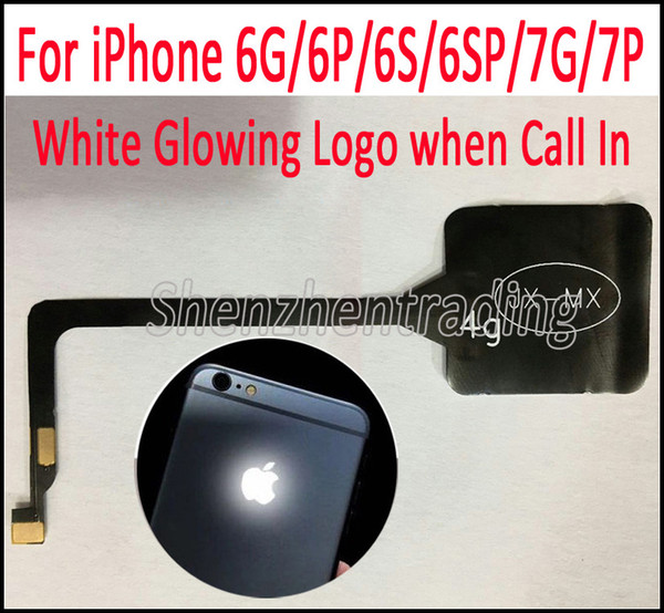 Incoming Call Glowing Logo for iPhone7 Loud Speaker Connect White LED Glowing Light Up Logo Mod for iPhone 6S 6Plus 6SPlus 7 7Plus