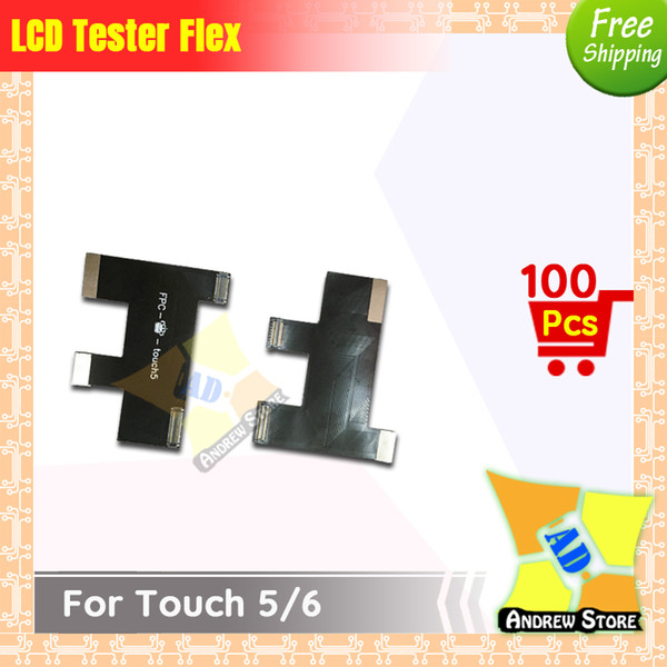 100pcs/lot High Quality LCD Screen Display Test Touch Screen Extension Tester Flex Cable for ipod Touch 5/6 free shipping