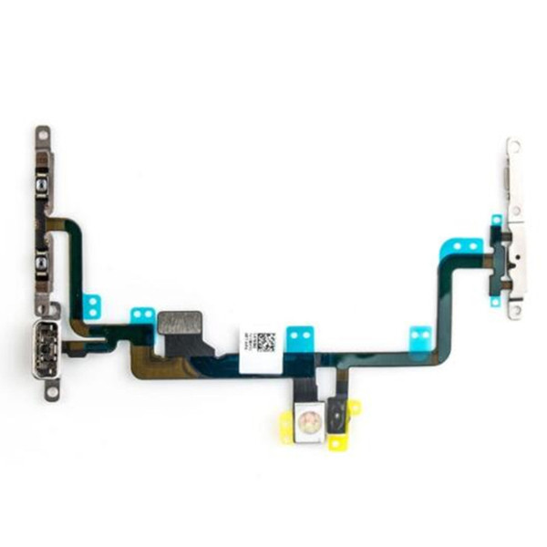 High Quality New Test Power On / Off Volume Button Mute Connectors Flex Cable With Metal Brackets For iPhone 7 7G 7 Plus