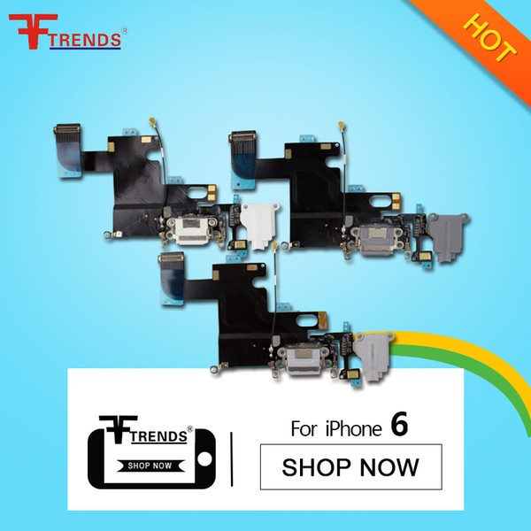 Best A Quality for iPhone 6 Dock Connector Charger Charging Port Flex Cable Repair Parts 100% Tested Dropshipping